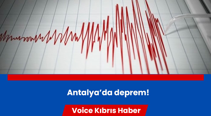 Antalya'da deprem meydana geldi!