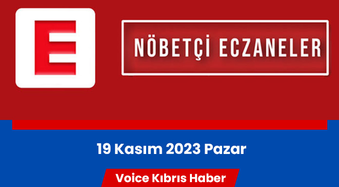 Nöbetçi eczaneler (19 Kasım 2023)