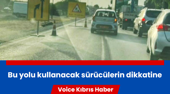Çalışma nedeniyle trafik kontrollü sağlanıyor