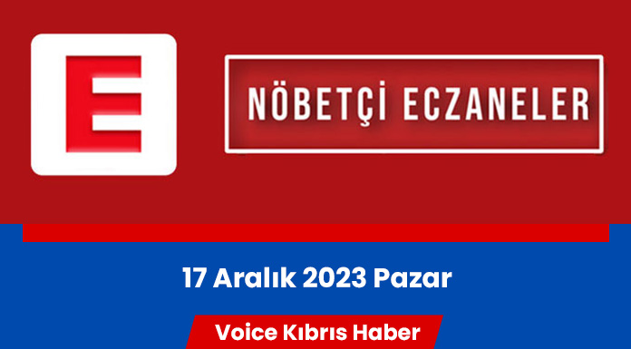 Nöbetçi eczaneler (17 Aralık 2023)