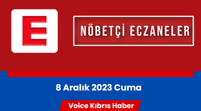 Nöbetçi eczaneler (8 Aralık 2023)