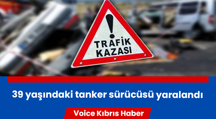 Yoldan çıkan tanker sürüklenip devrildi!
