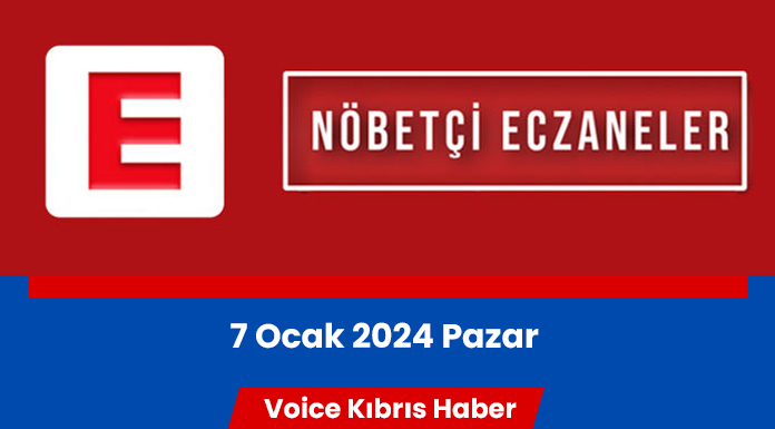 Nöbetçi eczaneler (7 Ocak 2024)