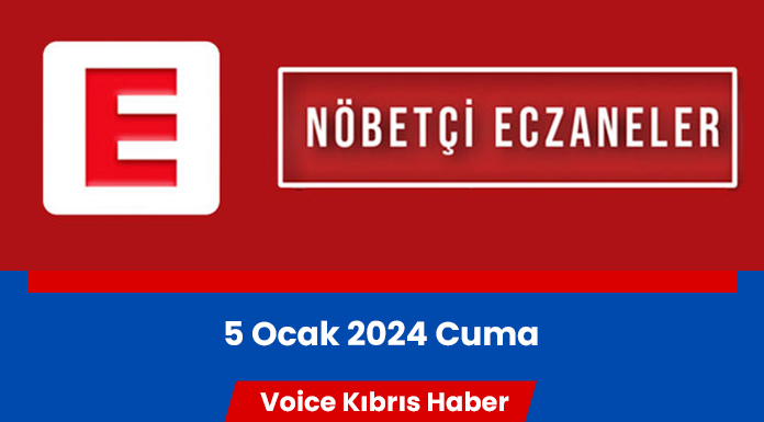 Nöbetçi eczaneler (5 Ocak 2024)