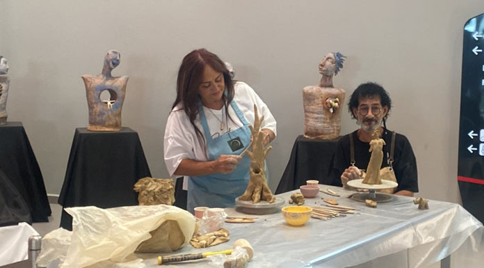 Cankat ve Özdevrim Ercan Havalimanı’nda workshop çalışması yaptı