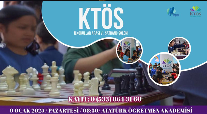 6. KTÖS Satranç Şöleni'ne başvurular başladı