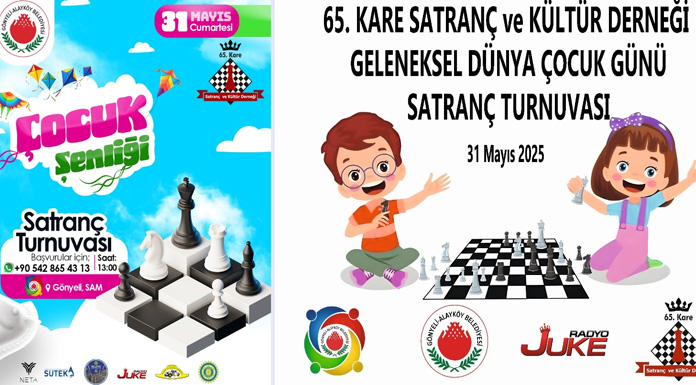Dünya Çocuk Günü'nü satrançla kutlanacak